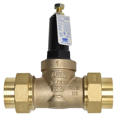 Wilkins 1" 20XL Pressure Reducing Valve, Dbl Union Connection 1-20XLDU